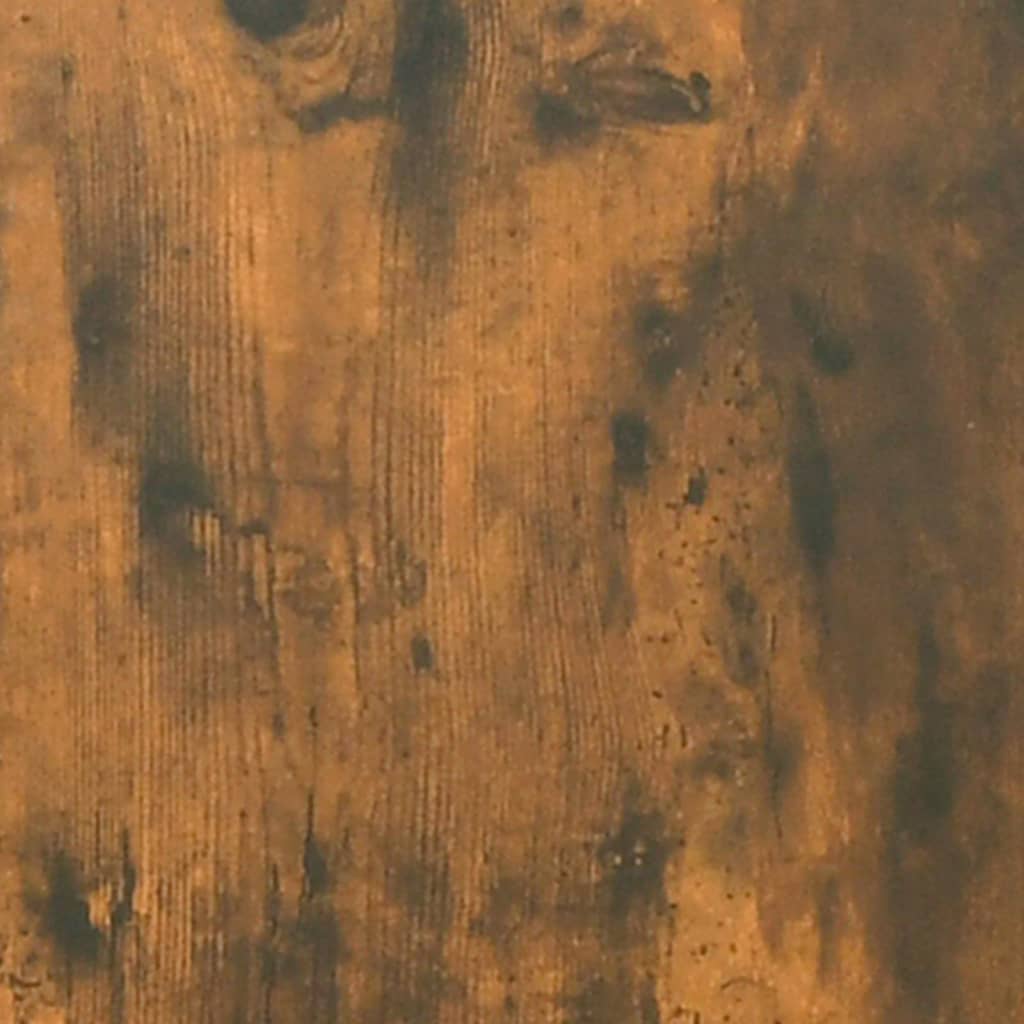 2 db füstös tölgy színű szerelt fa faliszekrény 102x30x20 cm