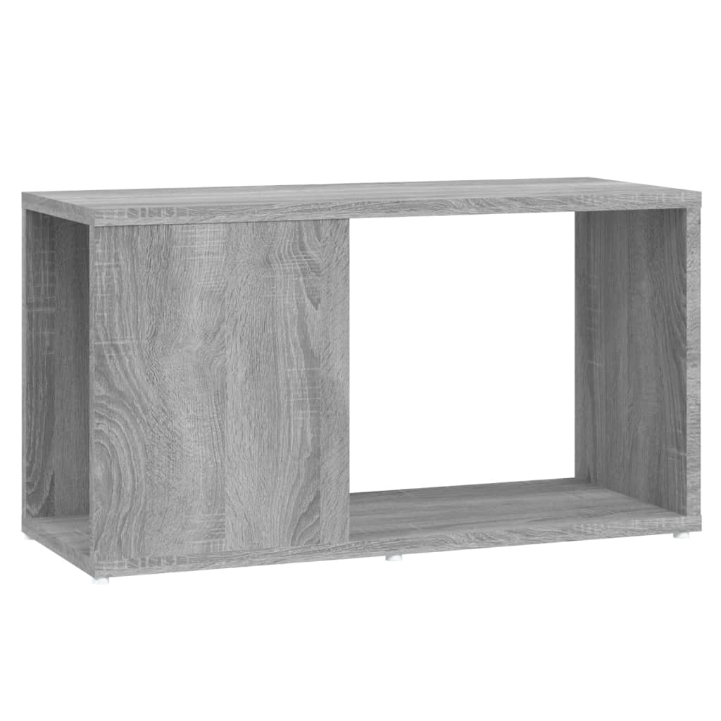 szürke sonoma színű szerelt fa TV-szekrény 60 x 24 x 32 cm
