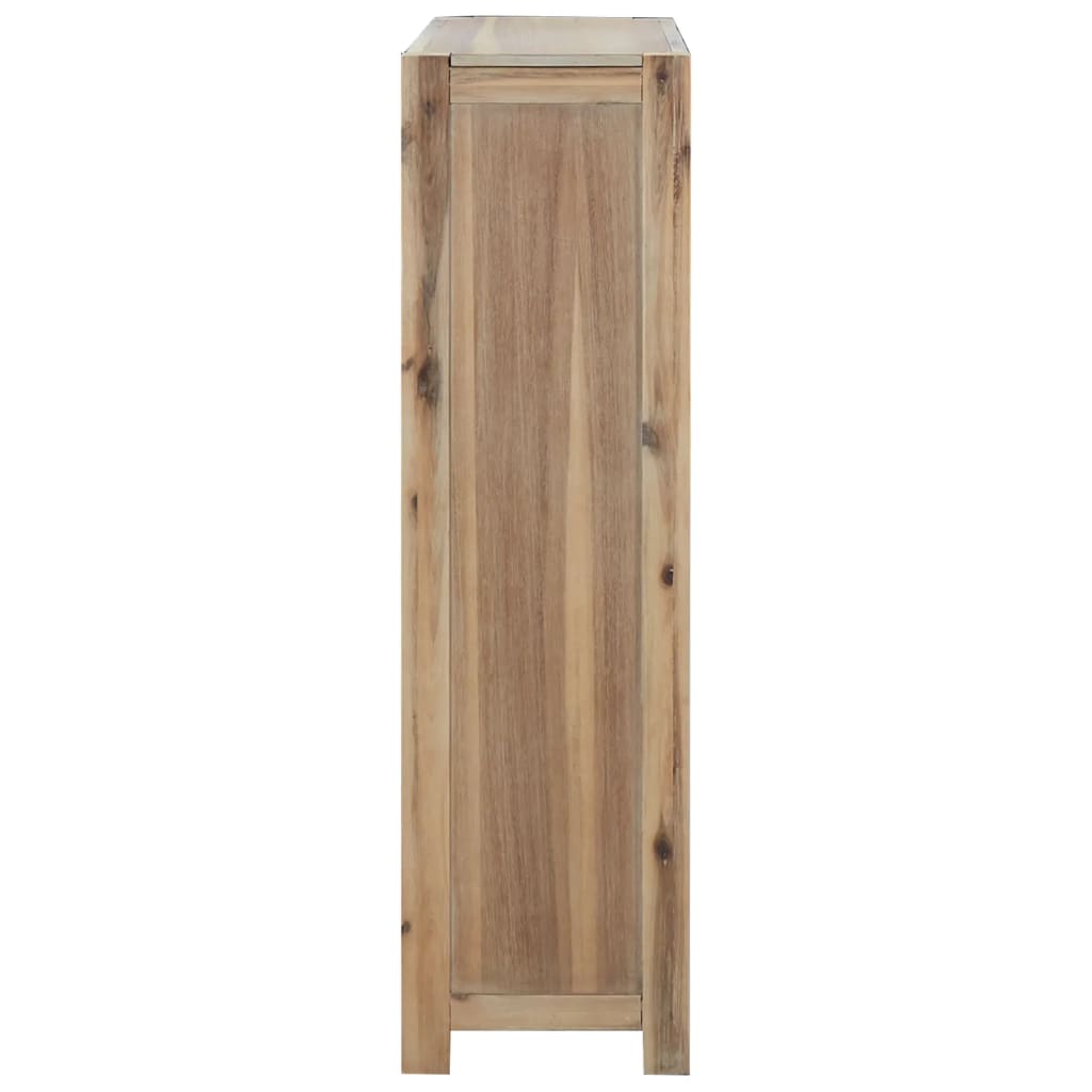 4 szintes tömör akácfa könyvespolc 80 x 30 x 110 cm