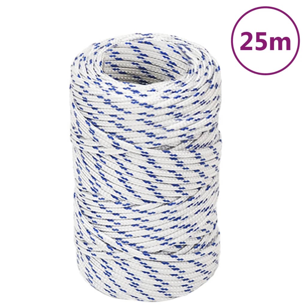 fehér polipropilén hajókötél 2 mm 25 m