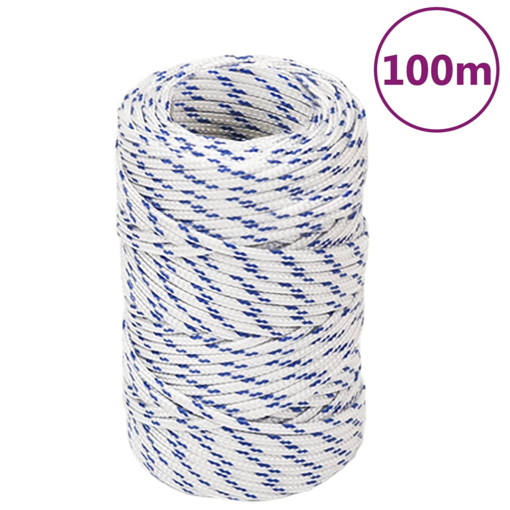 fehér polipropilén hajókötél 2 mm 100 m