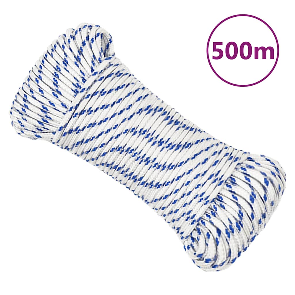 fehér polipropilén hajókötél 4 mm 500 m