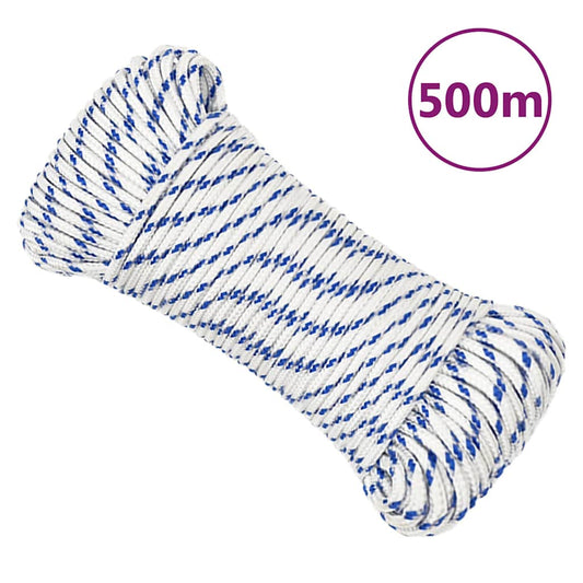 fehér polipropilén hajókötél 4 mm 500 m