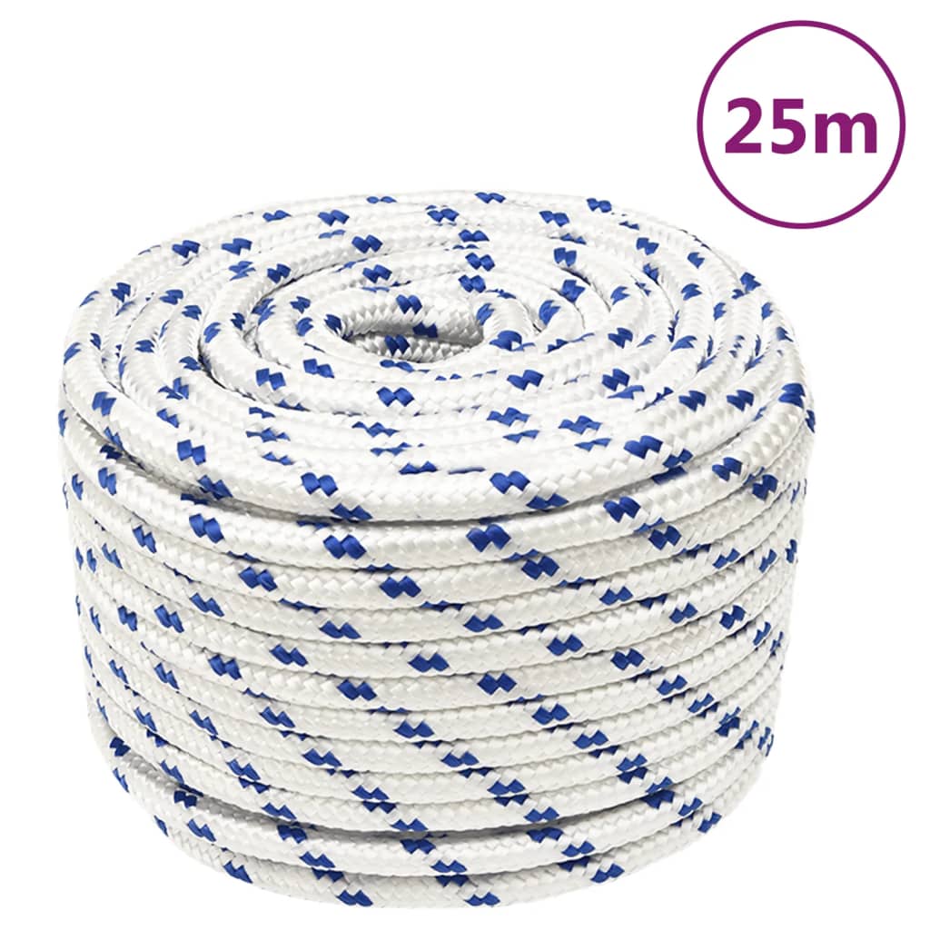fehér polipropilén hajókötél 12 mm 25 m