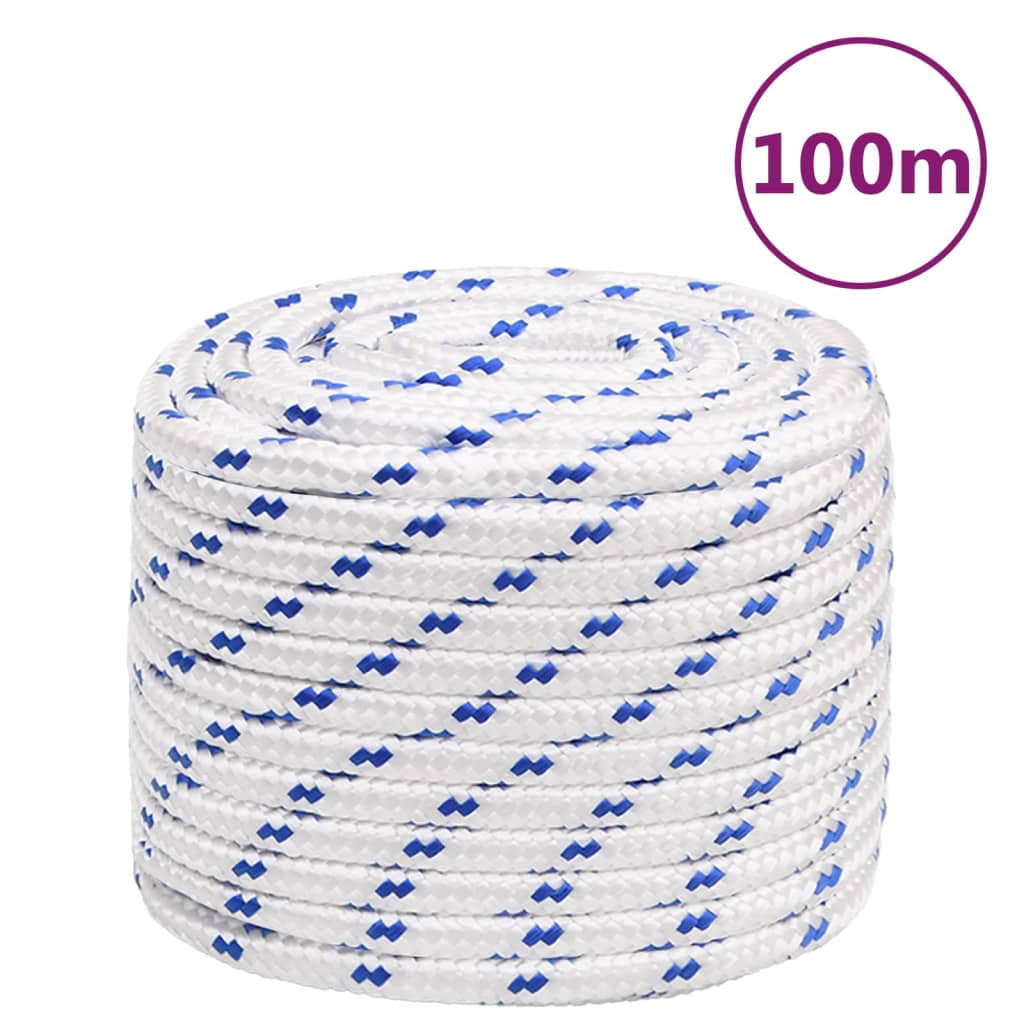 fehér polipropilén hajókötél 18 mm 100 m