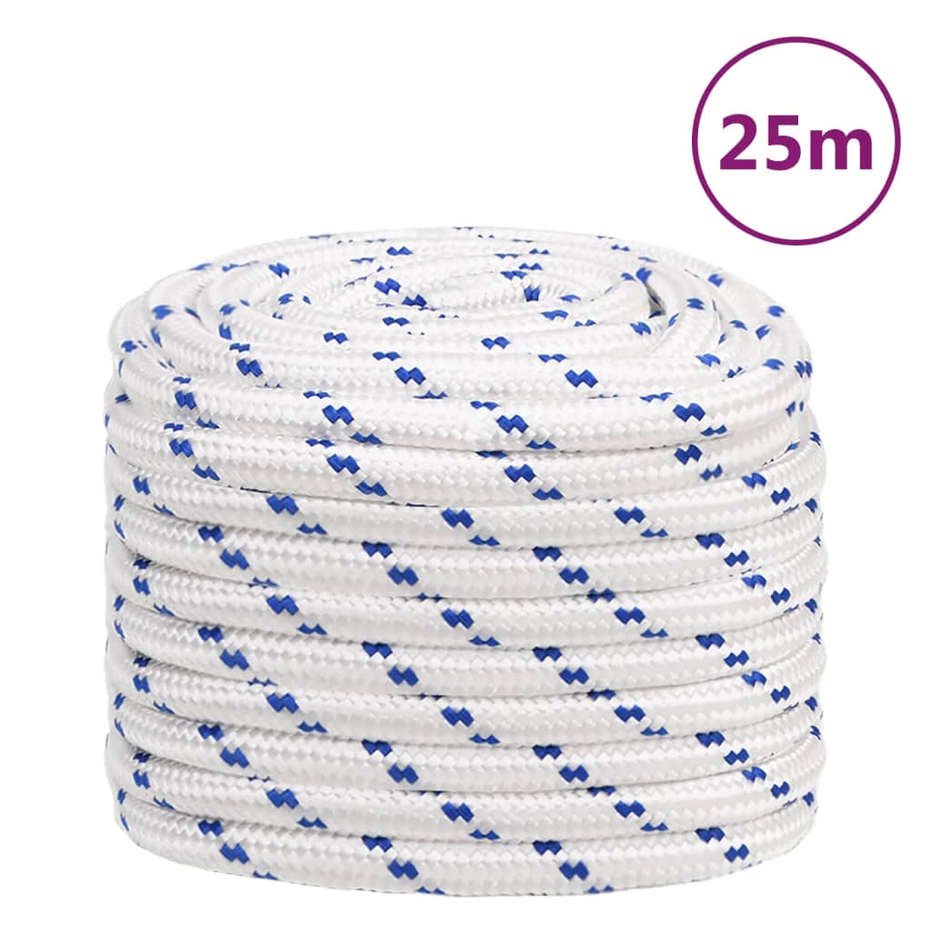 fehér polipropilén hajókötél 20 mm 25 m