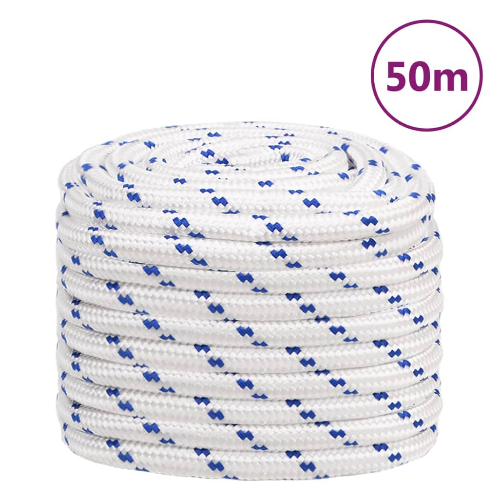 fehér polipropilén hajókötél 20 mm 50 m