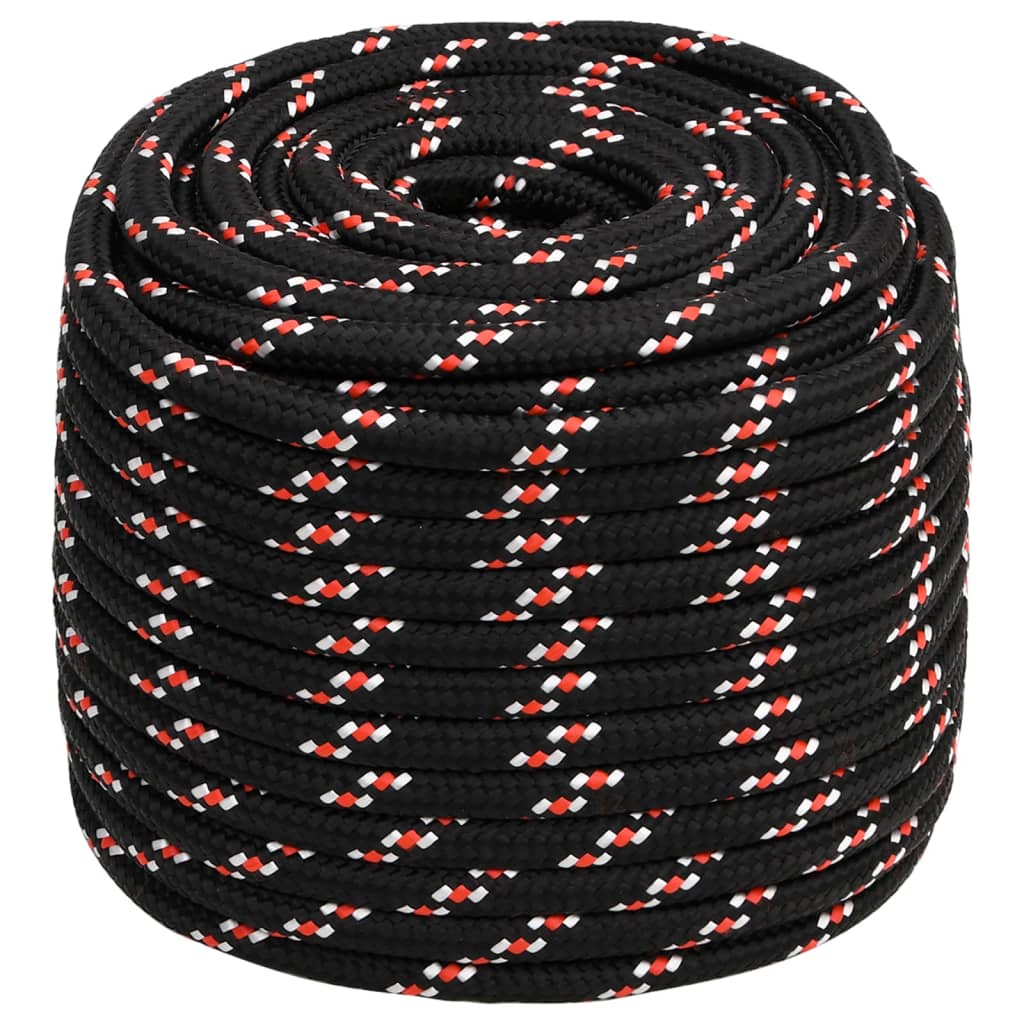 fekete polipropilén hajókötél 16 mm 25 m