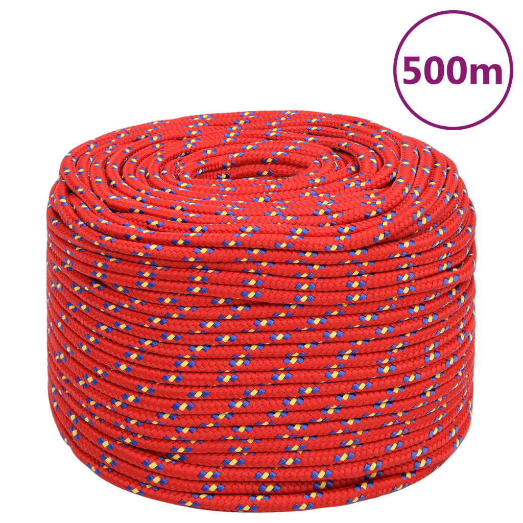 piros polipropilén hajókötél 10 mm 500 m