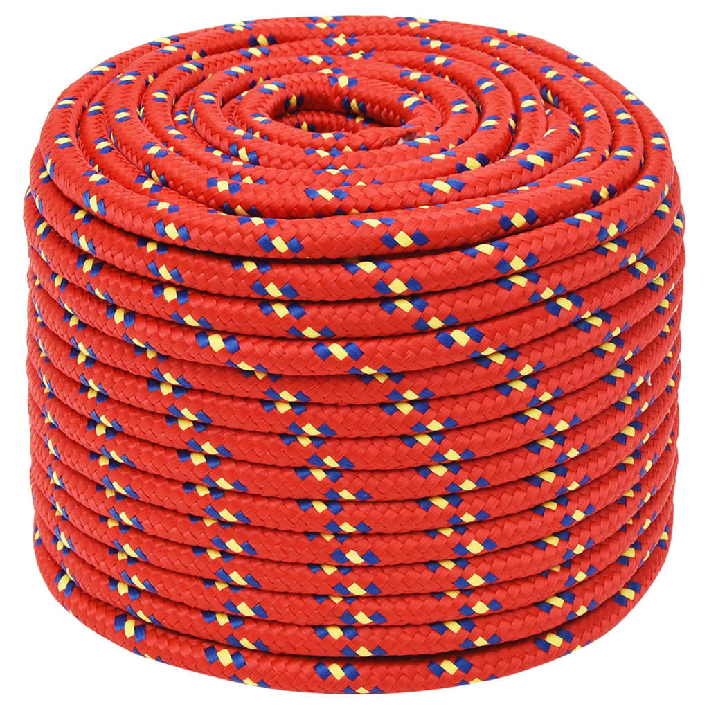 piros polipropilén hajókötél 12 mm 25 m