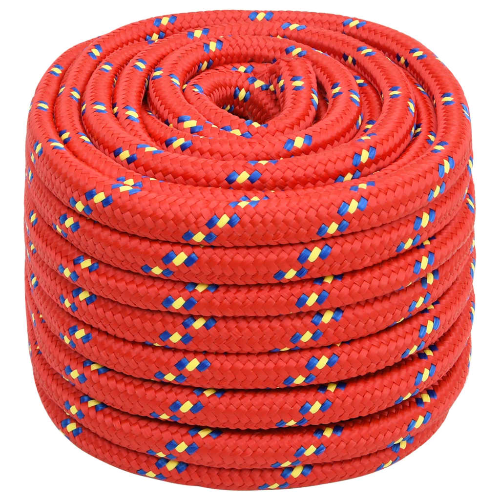 piros polipropilén hajókötél 20 mm 25 m