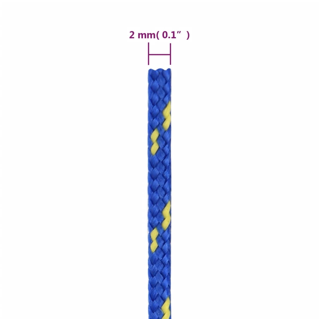 kék polipropilén hajókötél 2 mm 50 m