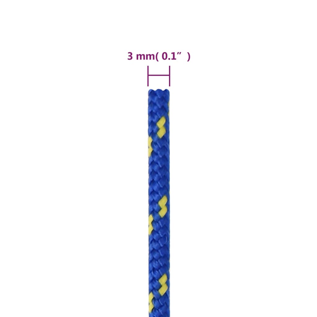 kék polipropilén hajókötél 3 mm 500 m