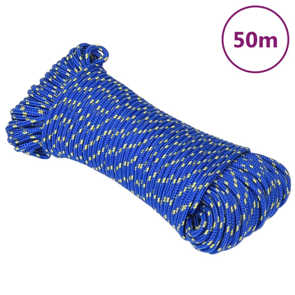 kék polipropilén hajókötél 5 mm 50 m