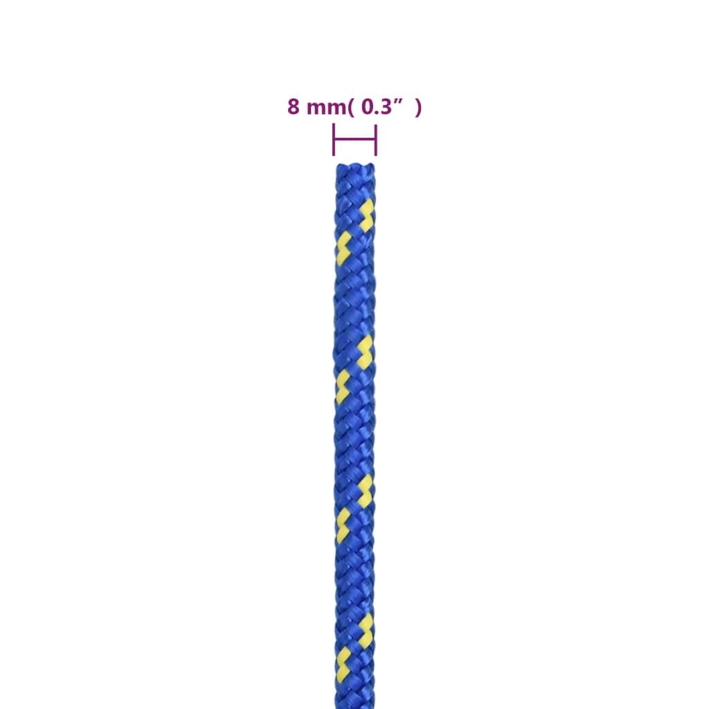 kék polipropilén hajókötél 8 mm 50 m
