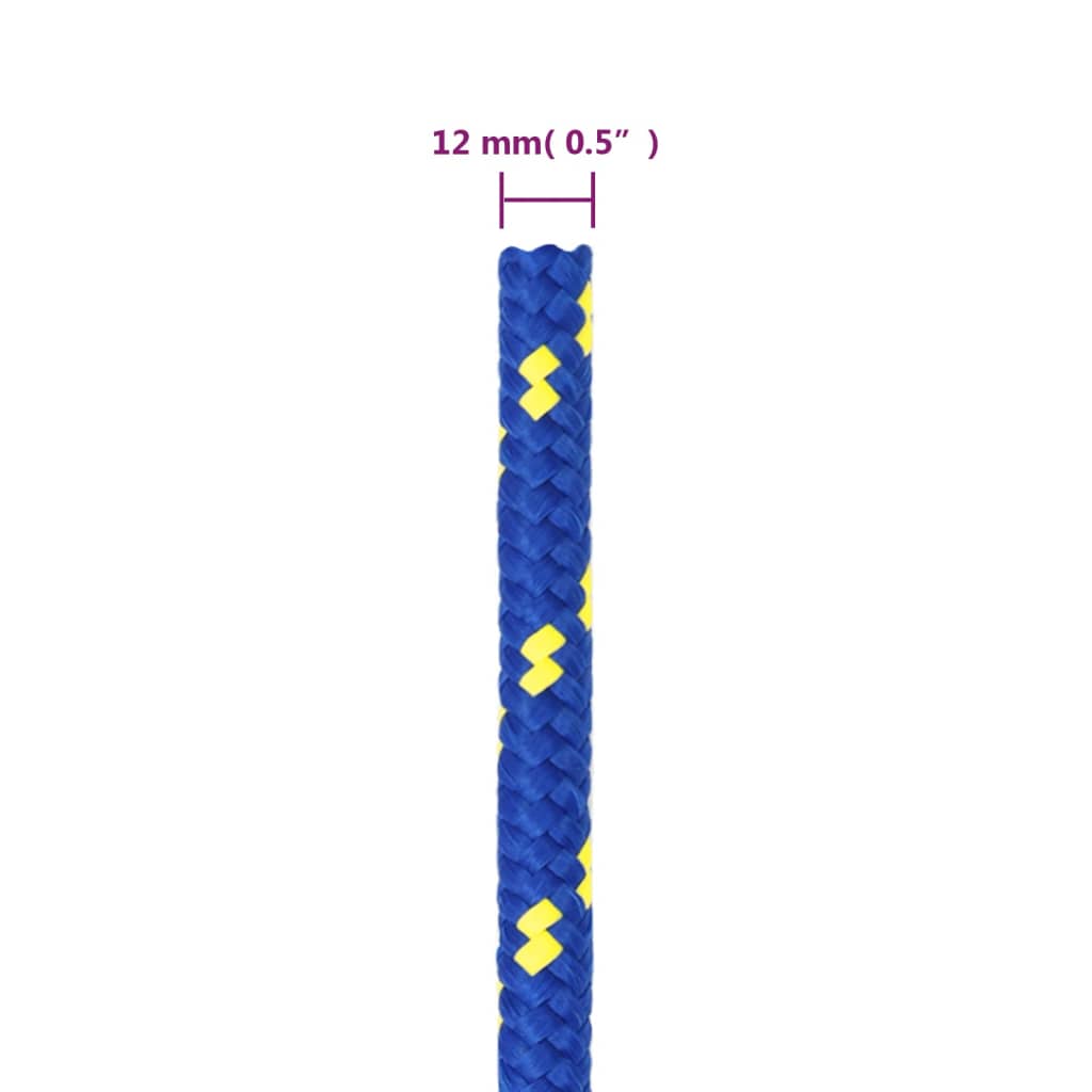 kék polipropilén hajókötél 12 mm 25 m