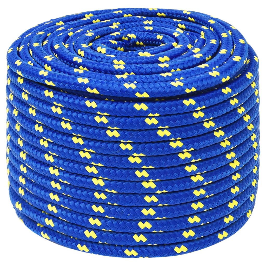 kék polipropilén hajókötél 14 mm 25 m
