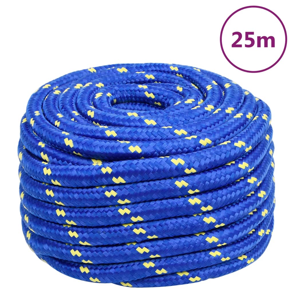 kék polipropilén hajókötél 20 mm 25 m