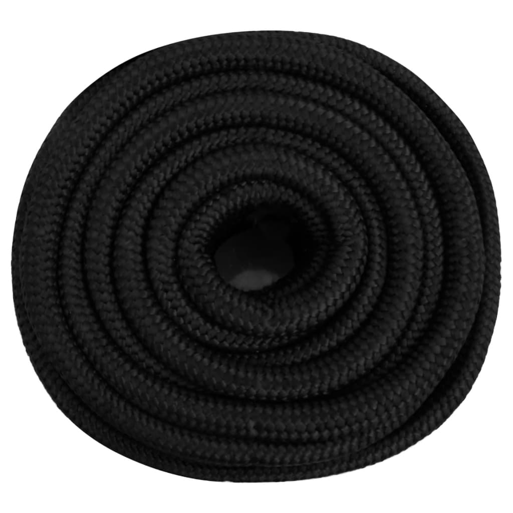 teljesen fekete polipropilén hajókötél 20 mm 100 m