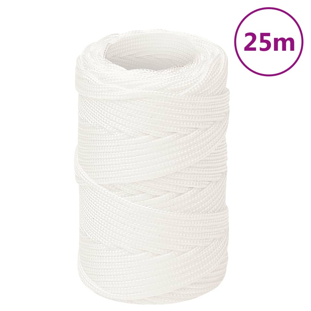teljesen fehér polipropilén hajókötél 2 mm 25 m