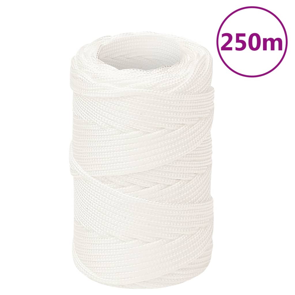 teljesen fehér polipropilén hajókötél 2 mm 250 m