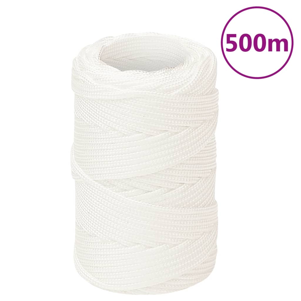 teljesen fehér polipropilén hajókötél 2 mm 500 m