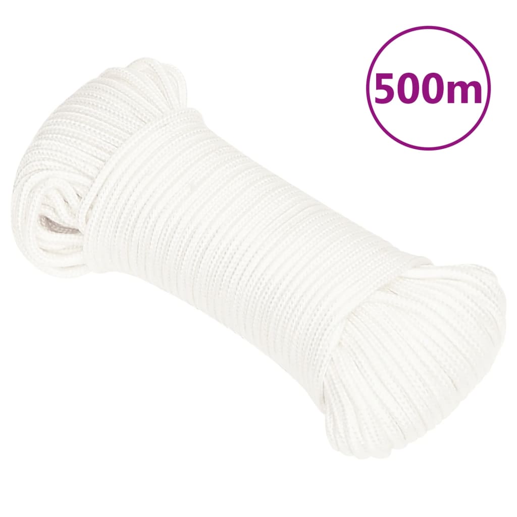 teljesen fehér polipropilén hajókötél 3 mm 500 m