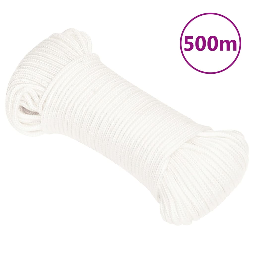 teljesen fehér polipropilén hajókötél 4 mm 500 m