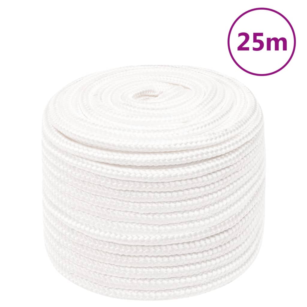 teljesen fehér polipropilén hajókötél 14 mm 25 m