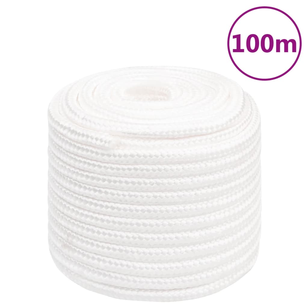 teljesen fehér polipropilén hajókötél 18 mm 100 m