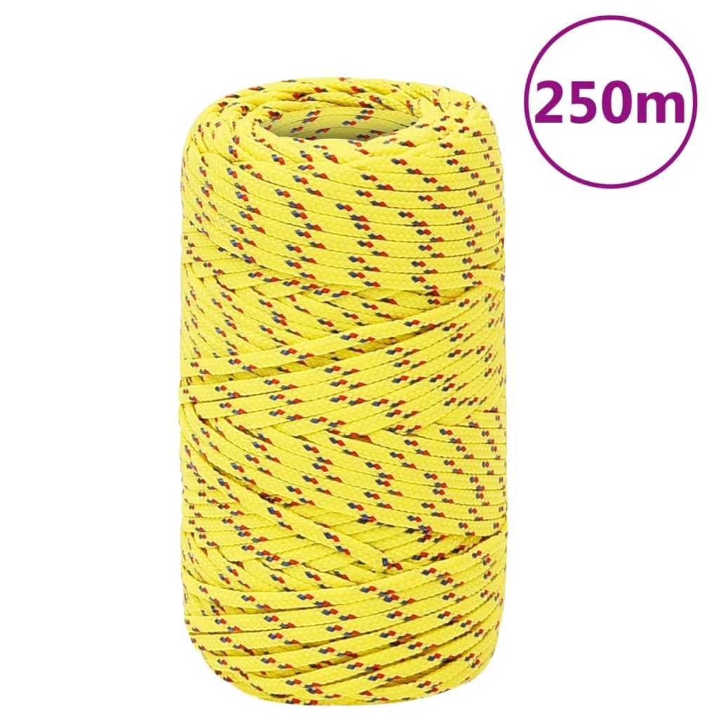 sárga polipropilén hajókötél 2 mm 250 m
