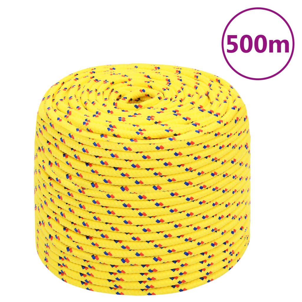 sárga polipropilén hajókötél 10 mm 500 m