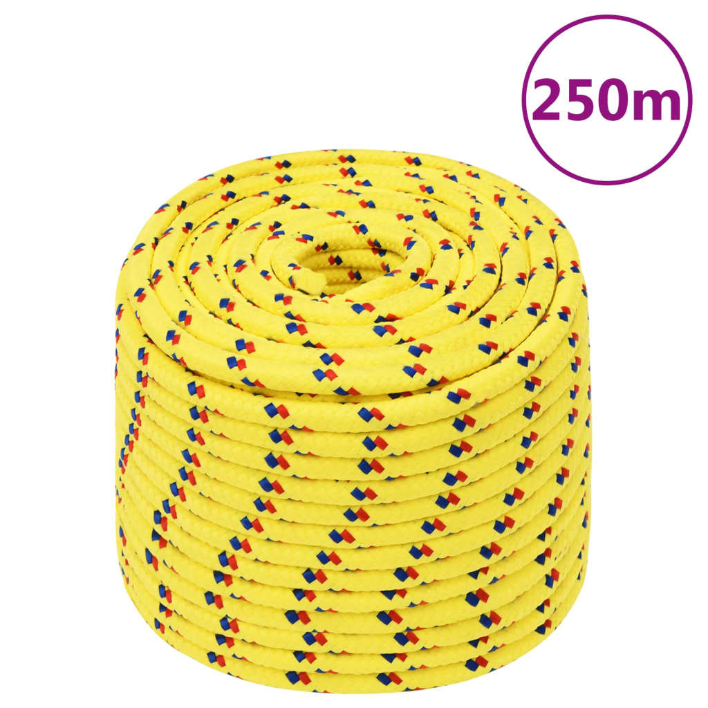 sárga polipropilén hajókötél 12 mm 250 m