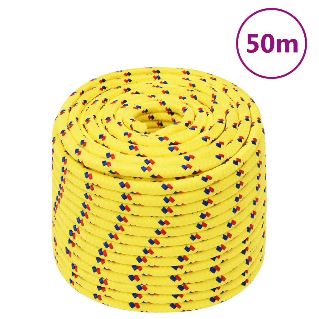 sárga polipropilén hajókötél 14 mm 50 m