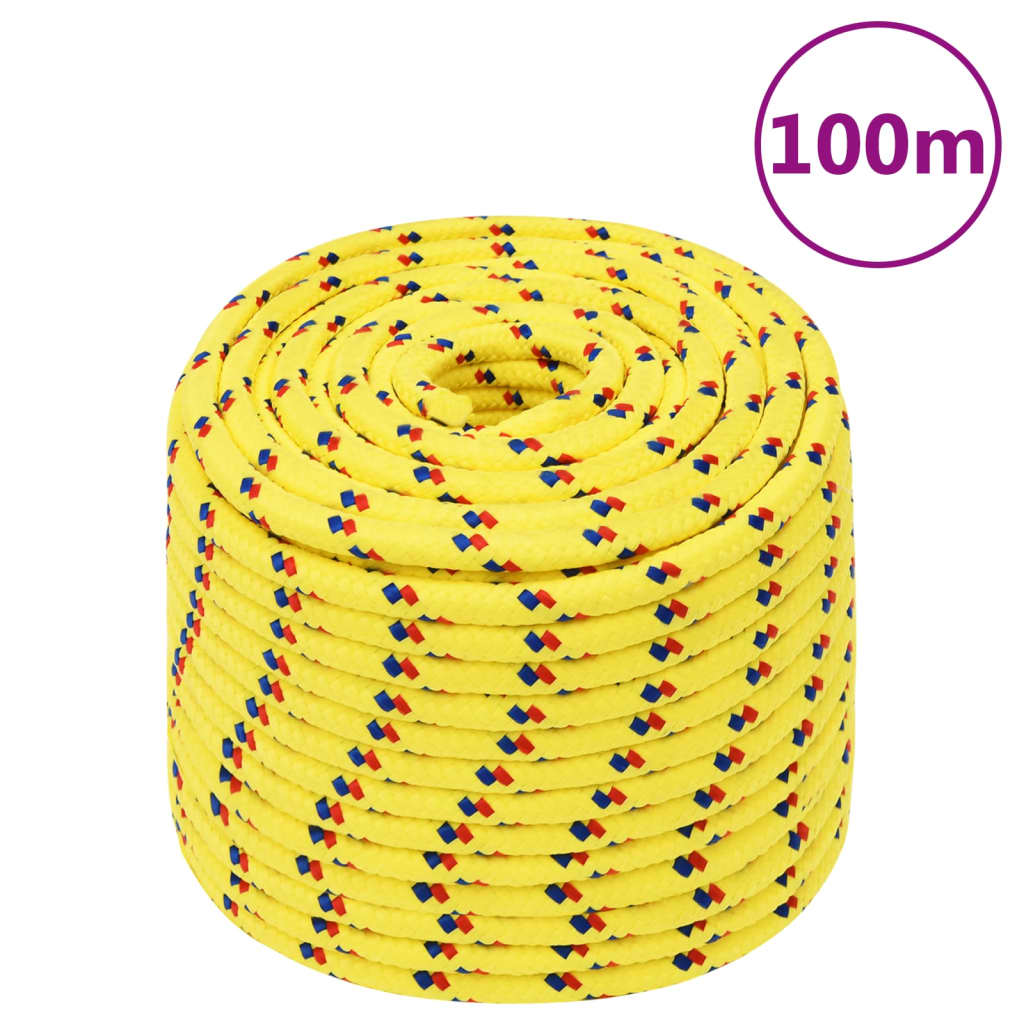 sárga polipropilén hajókötél 14 mm 100 m