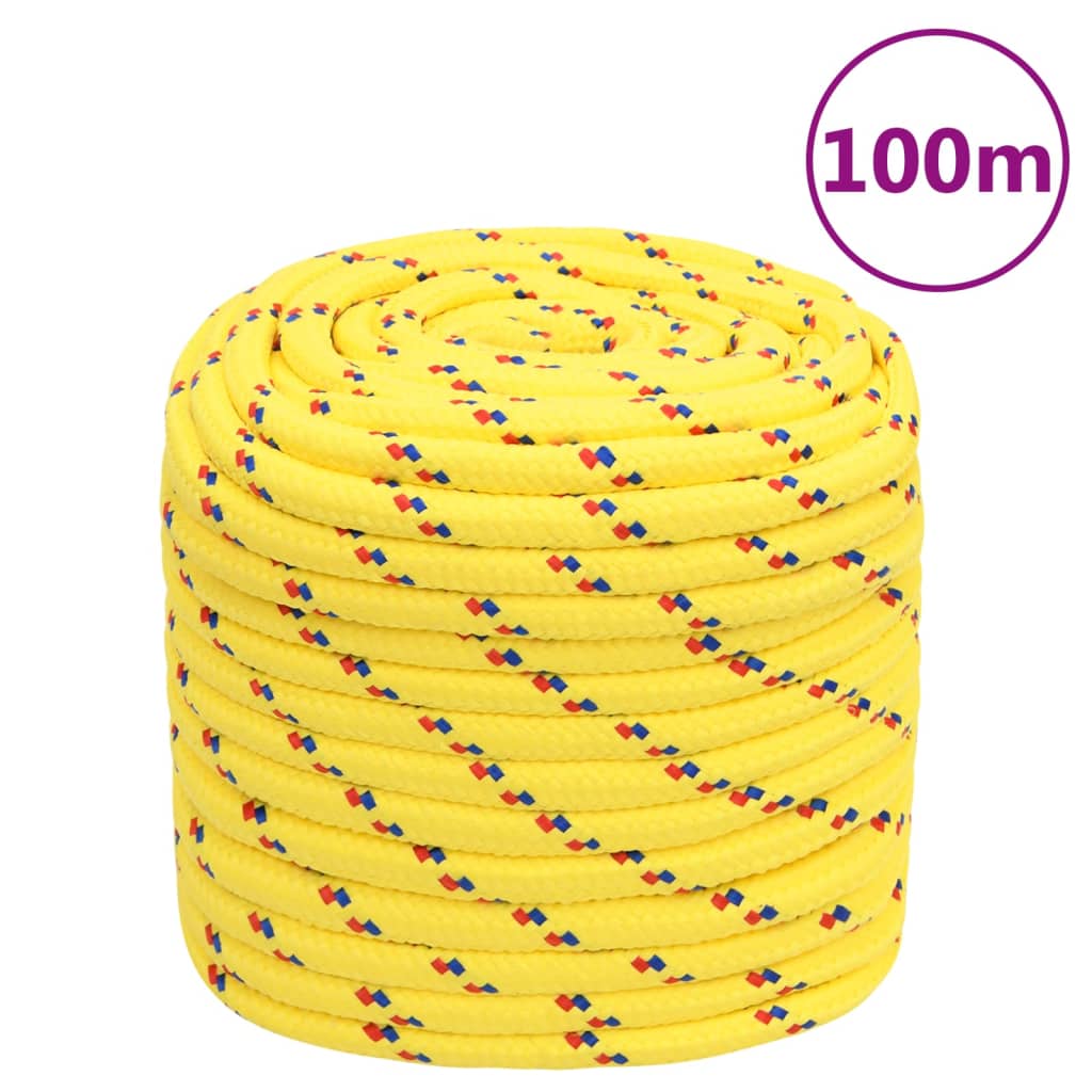 sárga polipropilén hajókötél 16 mm 100 m