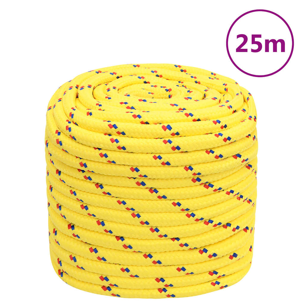 sárga polipropilén hajókötél 18 mm 25 m