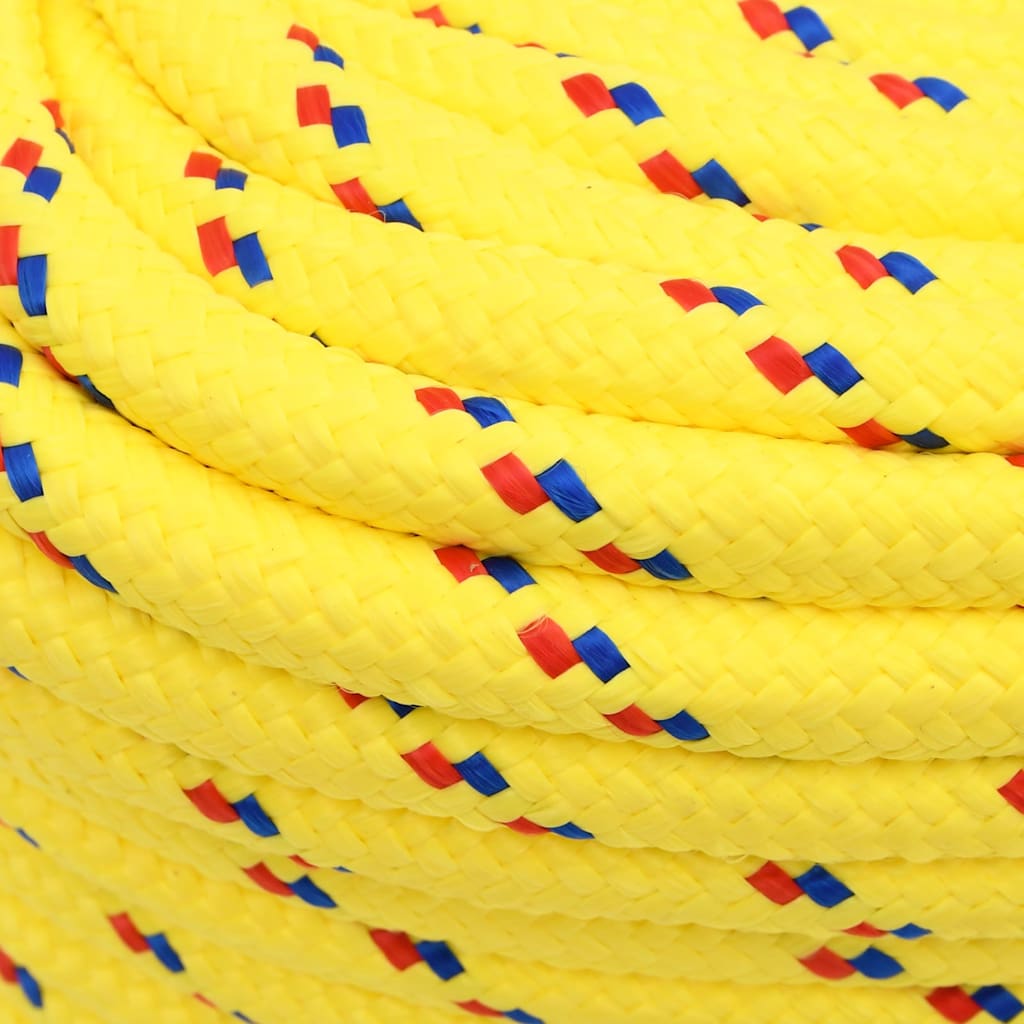 sárga polipropilén hajókötél 18 mm 25 m
