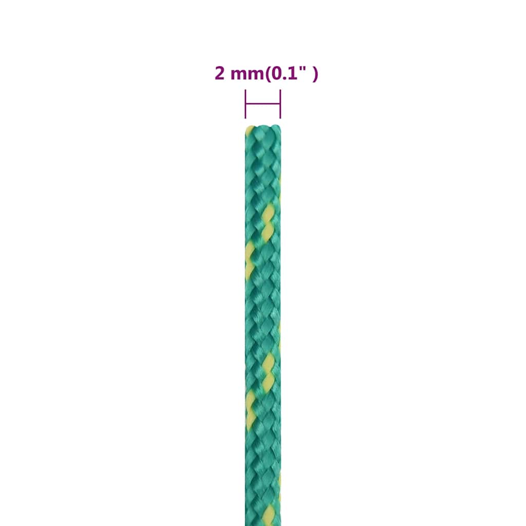 zöld polipropilén hajókötél 2 mm 250 m