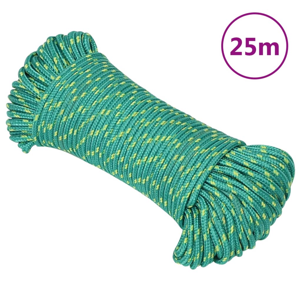 zöld polipropilén hajókötél 3 mm 25 m