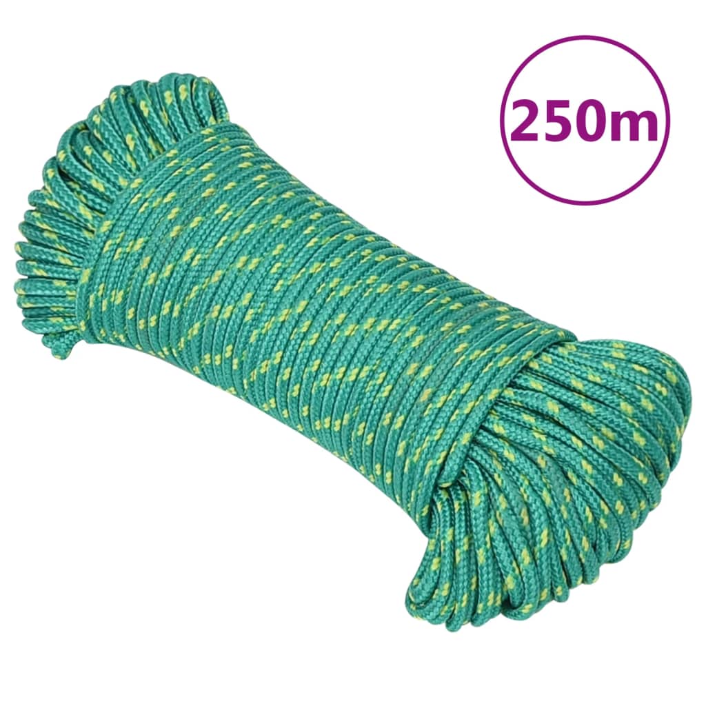 zöld polipropilén hajókötél 3 mm 250 m