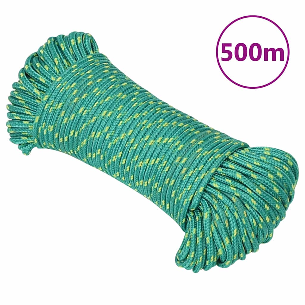 zöld polipropilén hajókötél 5 mm 500 m