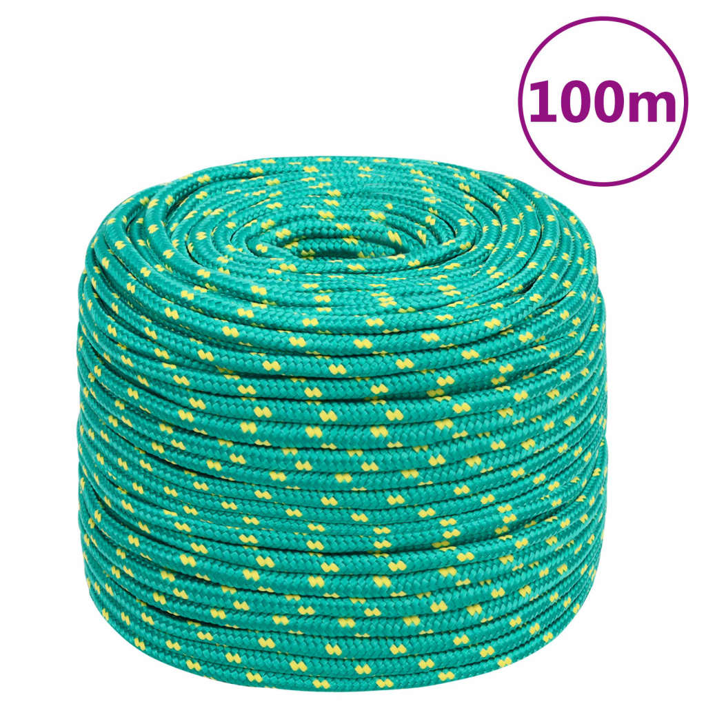 zöld polipropilén hajókötél 6 mm 100 m