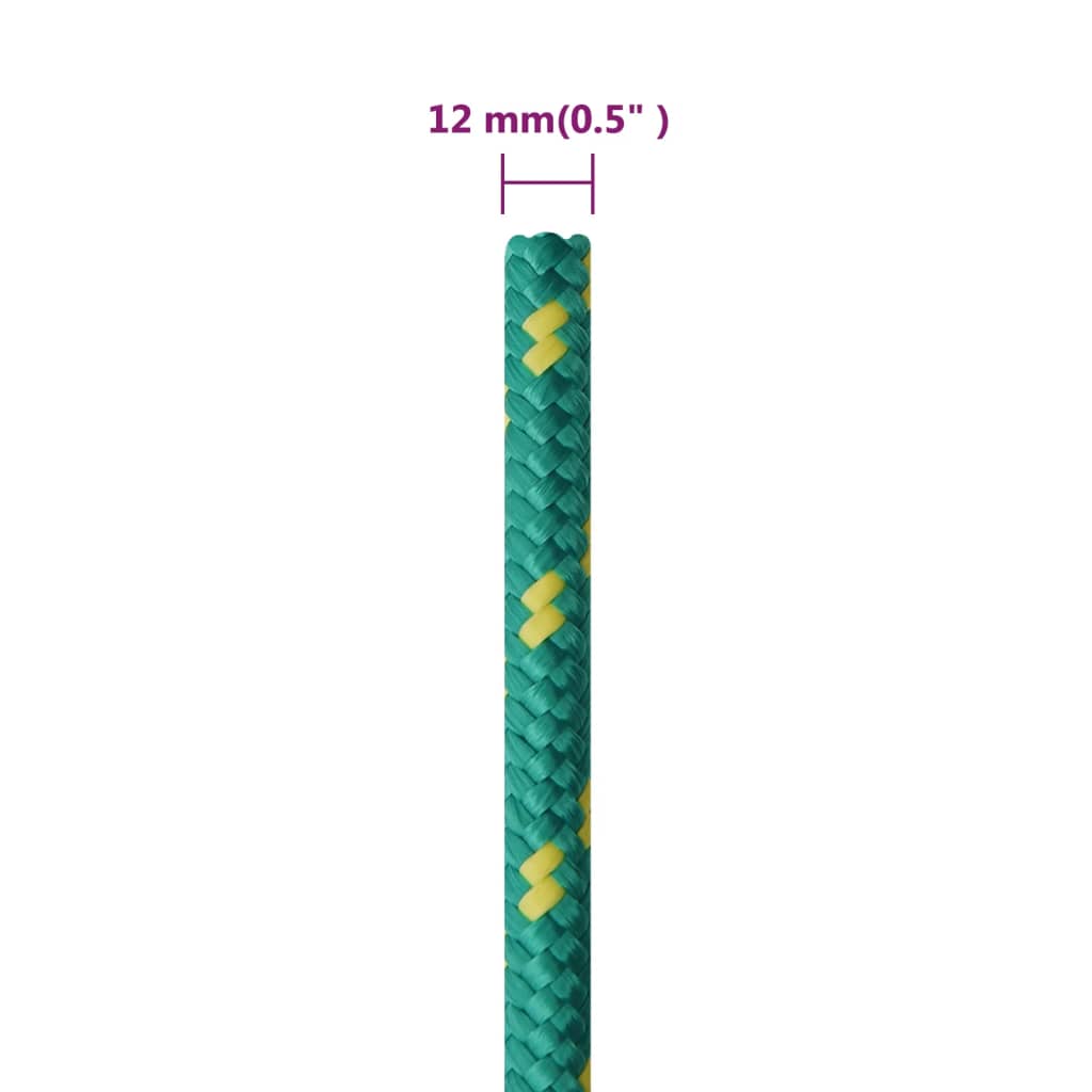 zöld polipropilén hajókötél 12 mm 25 m