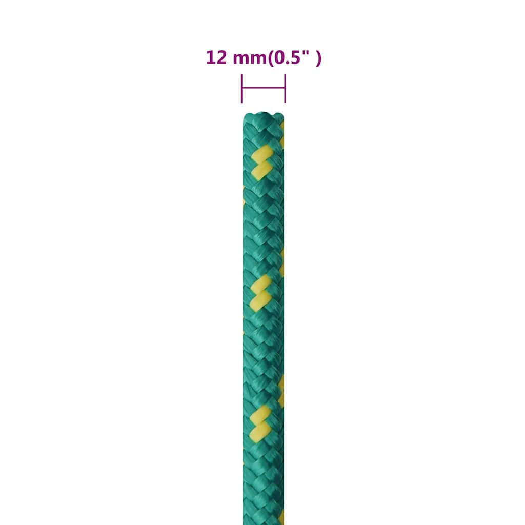 zöld polipropilén hajókötél 12 mm 50 m