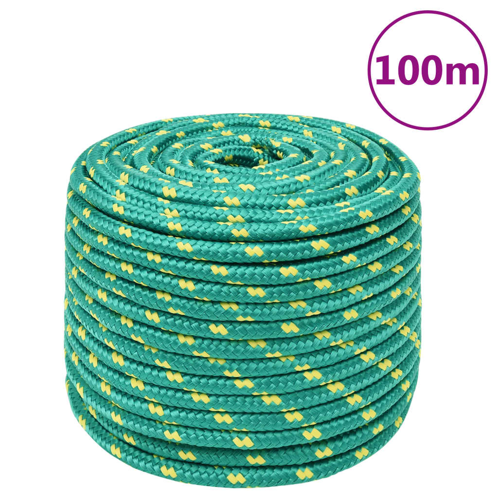 zöld polipropilén hajókötél 12 mm 100 m