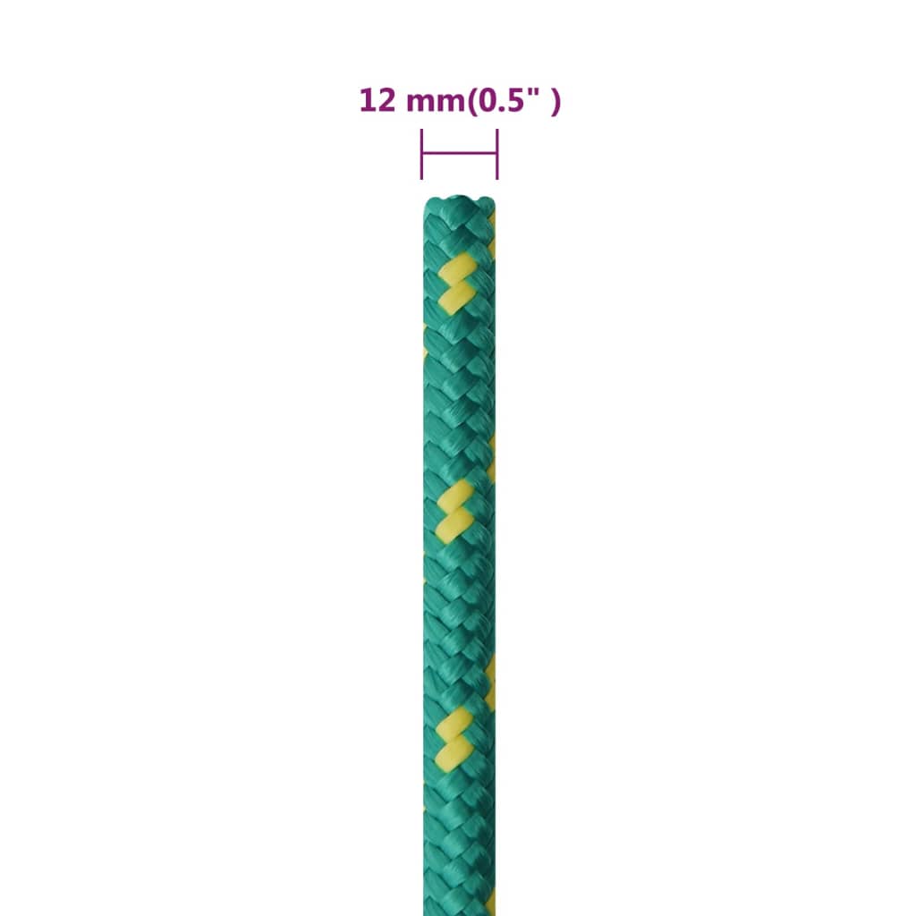 zöld polipropilén hajókötél 12 mm 100 m
