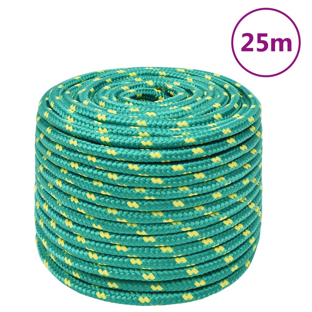 zöld polipropilén hajókötél 14 mm 25 m