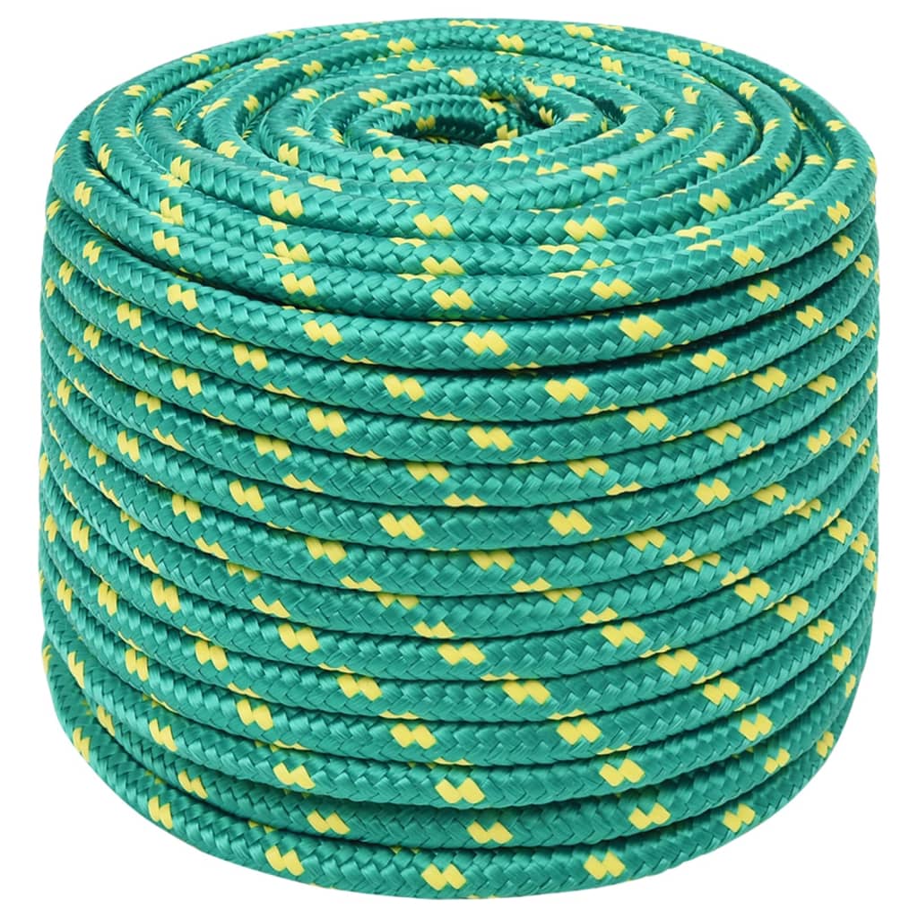 zöld polipropilén hajókötél 14 mm 25 m
