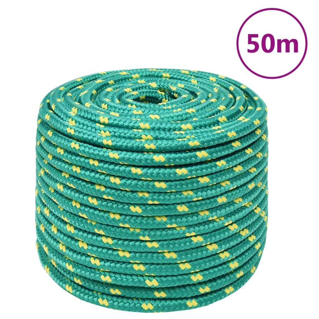 zöld polipropilén hajókötél 14 mm 50 m